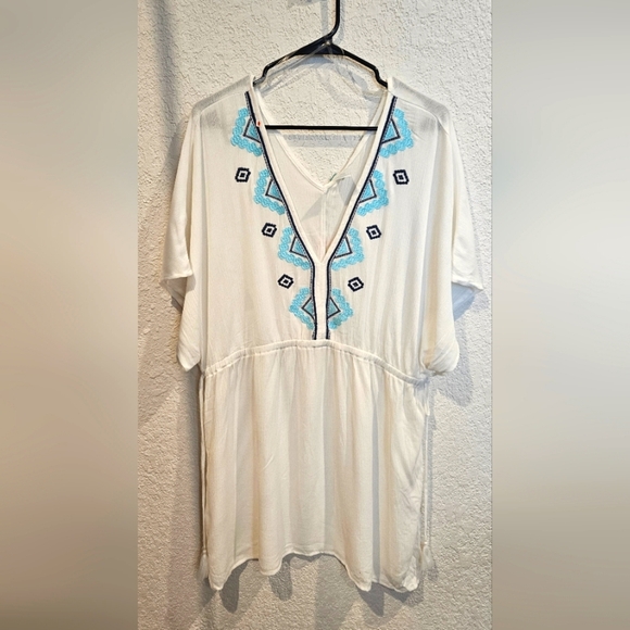 Kona Sol NWT XL White Swimsuit Cover-up - Picture 1 of 3
